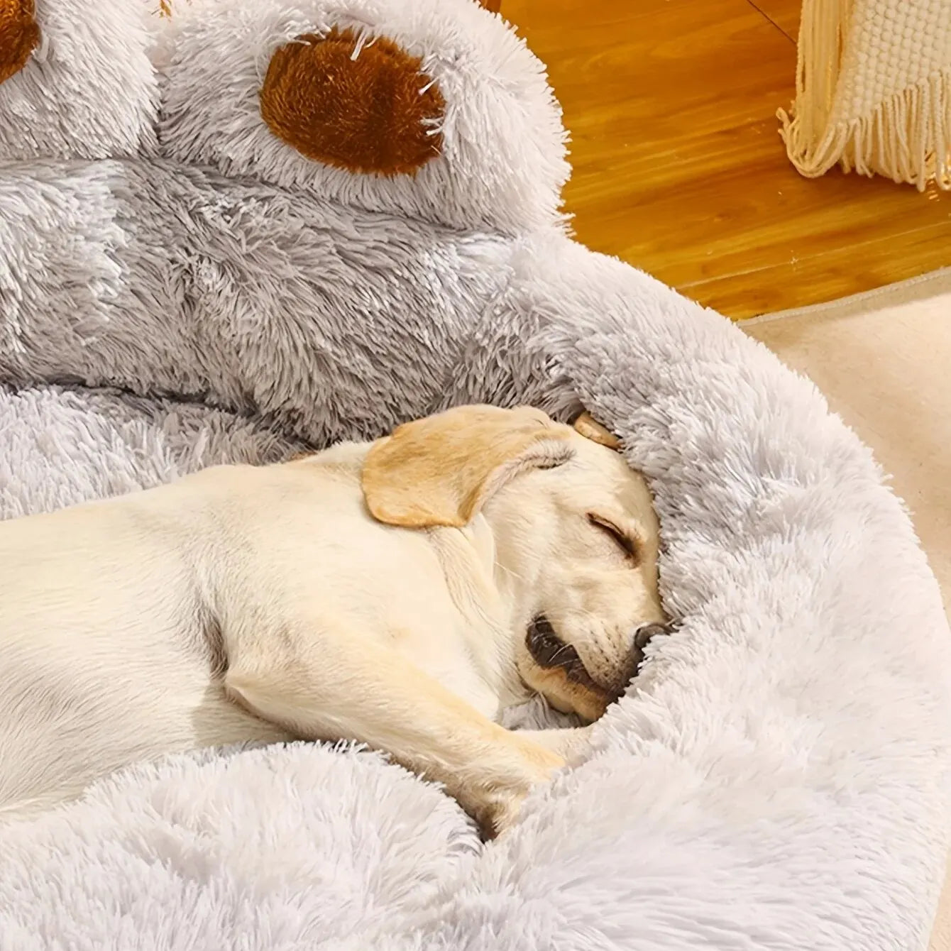 Soft Long Plush Dog Sofa Beds