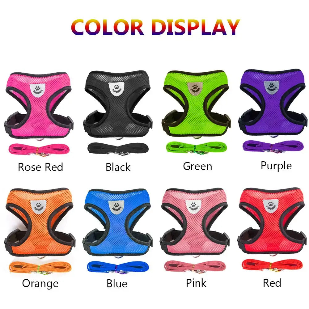Breathable Fabric Mesh Dog Leash