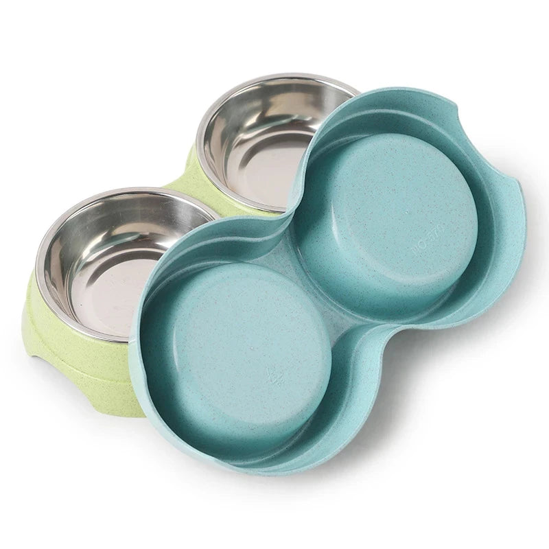 Stainless Steel Pet Drinking Dish Feeder