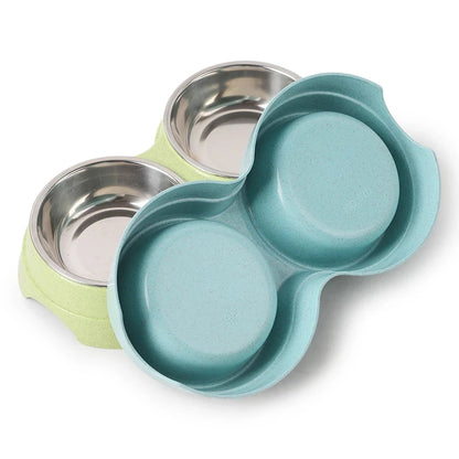 Stainless Steel Pet Drinking Dish Feeder