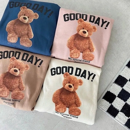Cartoon Bear Print Pet Shirt