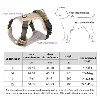 Labrador Army Reflective Adjustable Harness