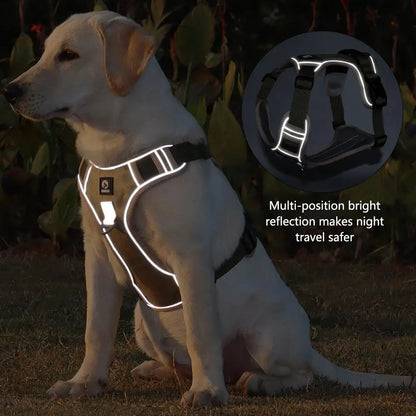 Labrador Army Reflective Adjustable Harness