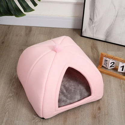 Removable and Washable Semi-enclosed Dog Bed