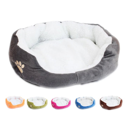 Christmas Lambswool Kennel Teddy Bichon Bed