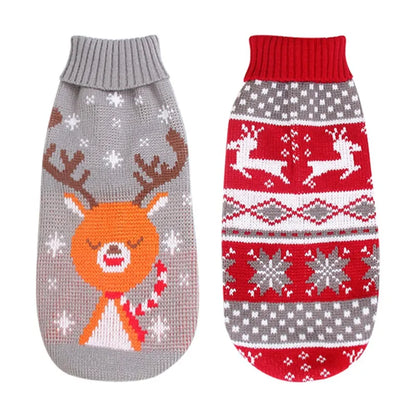 Knitted Christmas Dog Sweaters